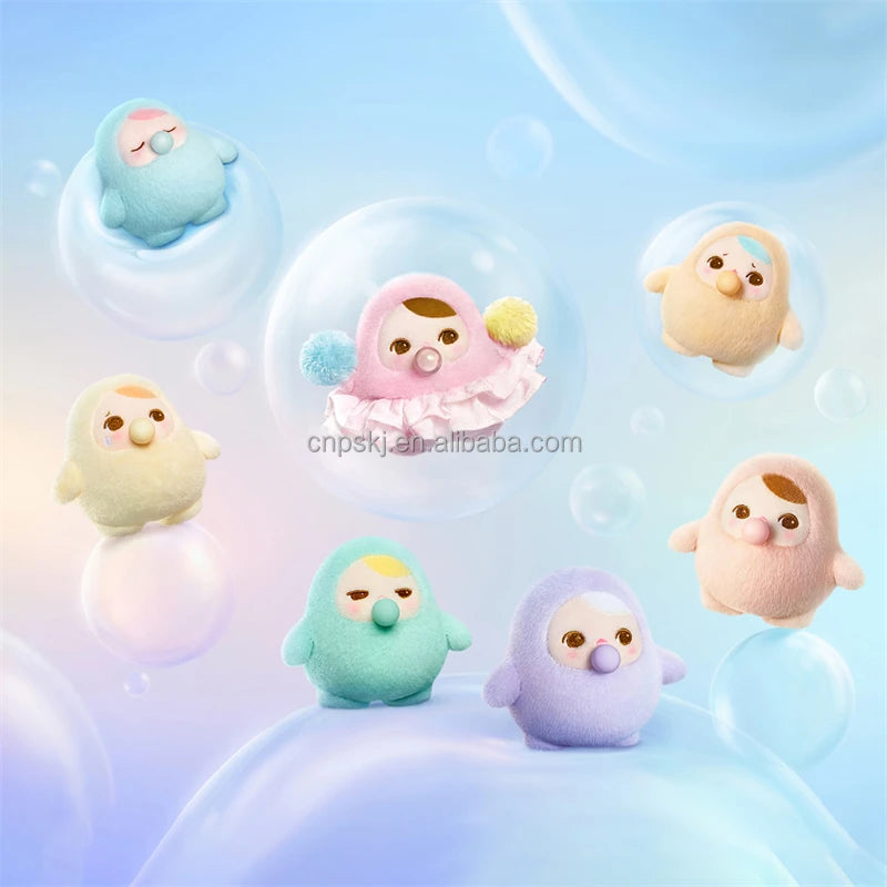 New Genuine Pop Mart Colorful Pucky Beanie Bubble up Series Plush Toy Doll Keychain Pendant Blind Mystery Boxes Surprise Gift