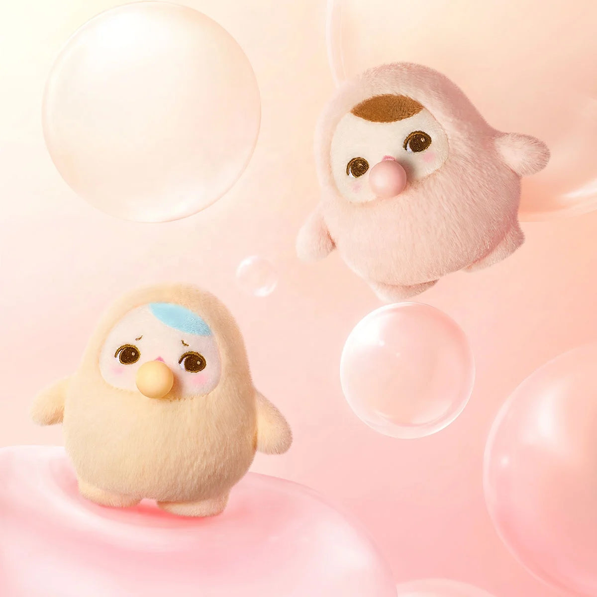 New Arrival Original Pop Mart Colorful Pucky Beanie Bubble up Series Plush Toy Doll Keychain Pendant Blind Mystery Boxes