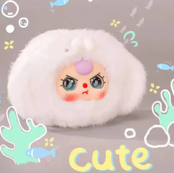 Wholesale 100% Genuine 10PCS/Box Baby Three Ocean Plush Blind Box V2 Series Baby 3 Vinyl Plush Doll Lovely Keychains Bag Charms