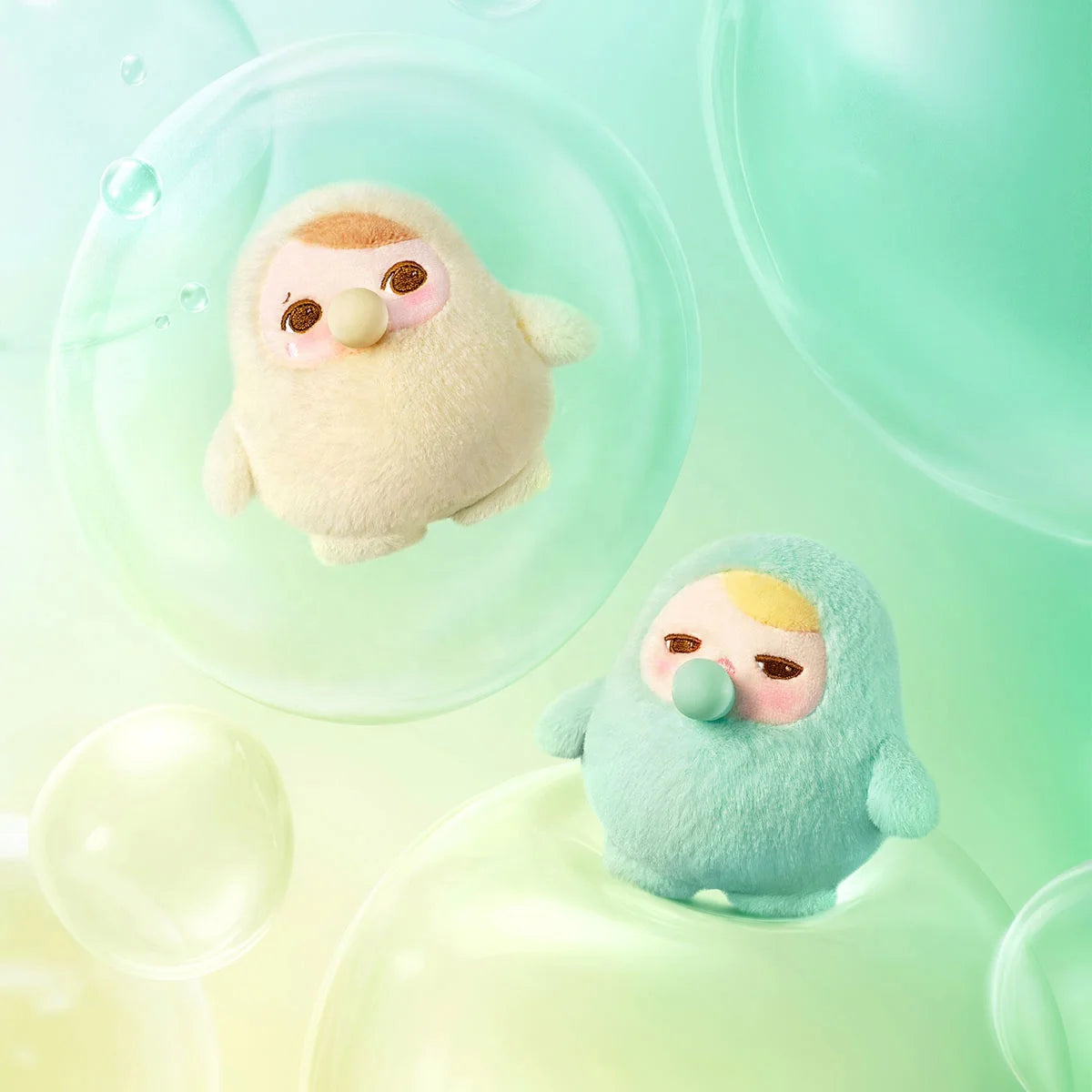 New Arrival Original Pop Mart Colorful Pucky Beanie Bubble up Series Plush Toy Doll Keychain Pendant Blind Mystery Boxes