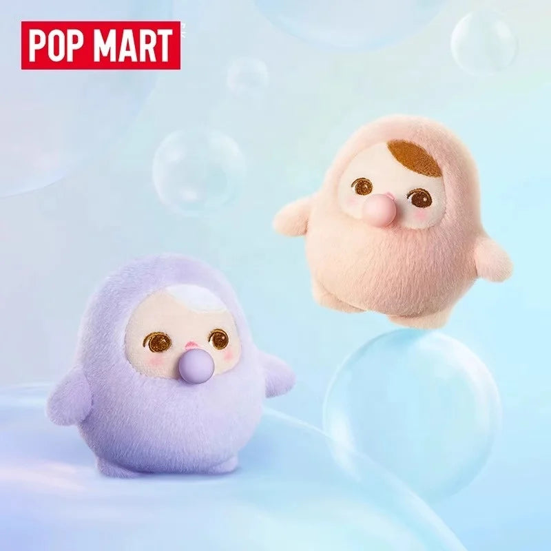 100%  Genuine POP MART Pucky Beanie Bubble up Series Blind Box Bag Pendant  Mystery Keychain Cartoon Decoration Surprise Gift