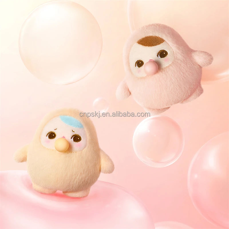 New Genuine Pop Mart Colorful Pucky Beanie Bubble up Series Plush Toy Doll Keychain Pendant Blind Mystery Boxes Surprise Gift