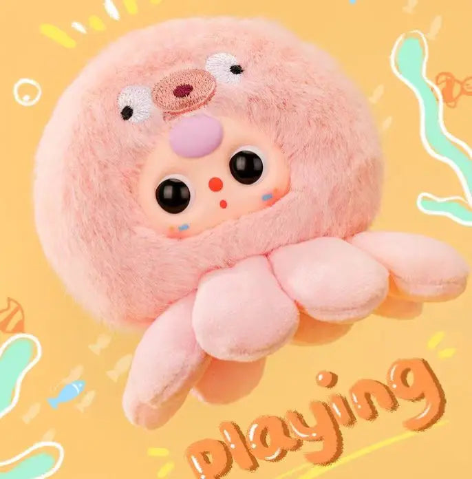 Wholesale 100% Genuine 10PCS/Box Baby Three Ocean Plush Blind Box V2 Series Baby 3 Vinyl Plush Doll Lovely Keychains Bag Charms