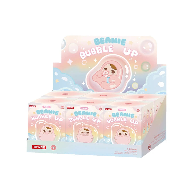 Genuine Pucky Bean Bubble Series Plush Pendant Blind Box Fashion Decoration Trend Pendant Toy Mystery Box Kids Kawaii Toy Gift