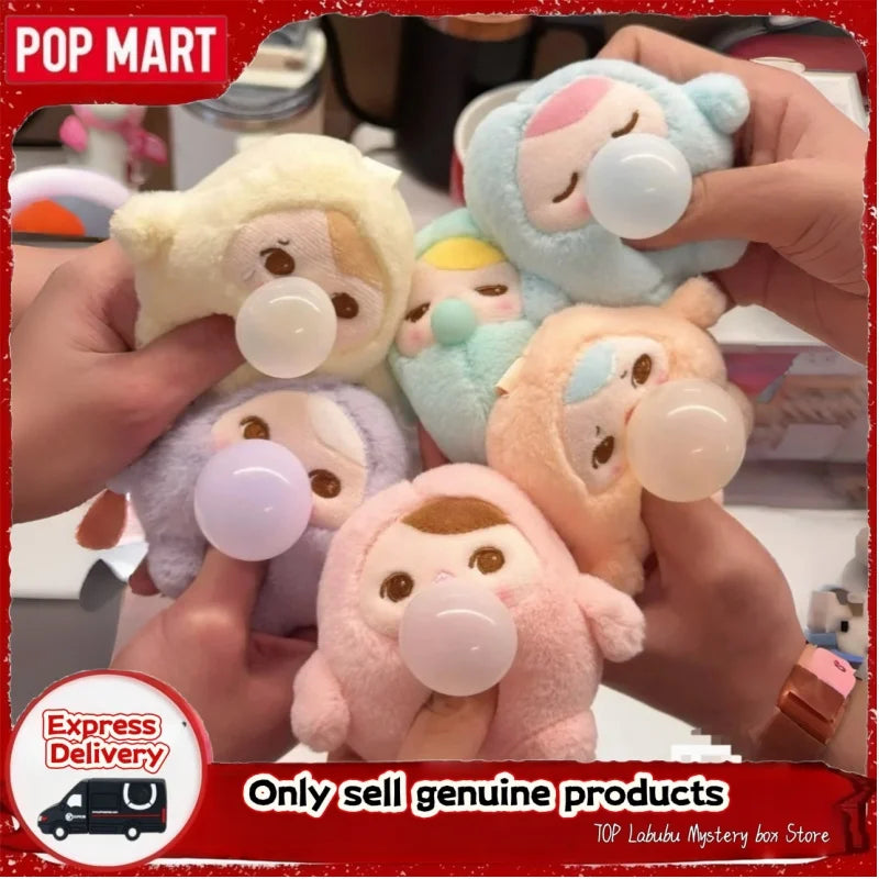 POP MART Original Pucky Beanie Bubble Up Series Blind Box Cute Bag Decor Pendant Doll Gift Mystery Box Toy customized Keychain