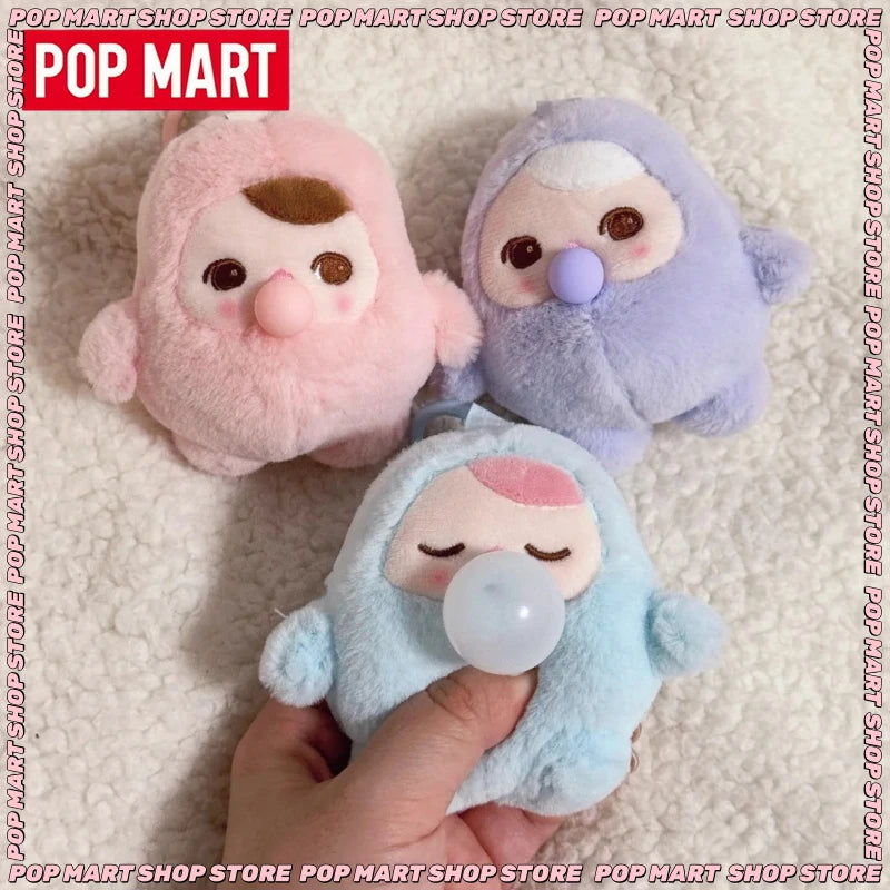 In Stock Genuine Pop Mart Pucky Bean Bubble Series Blind Box Cute Vinyl Plush Pendant Kawaii Pucky Mystery Box Birthday Gifts