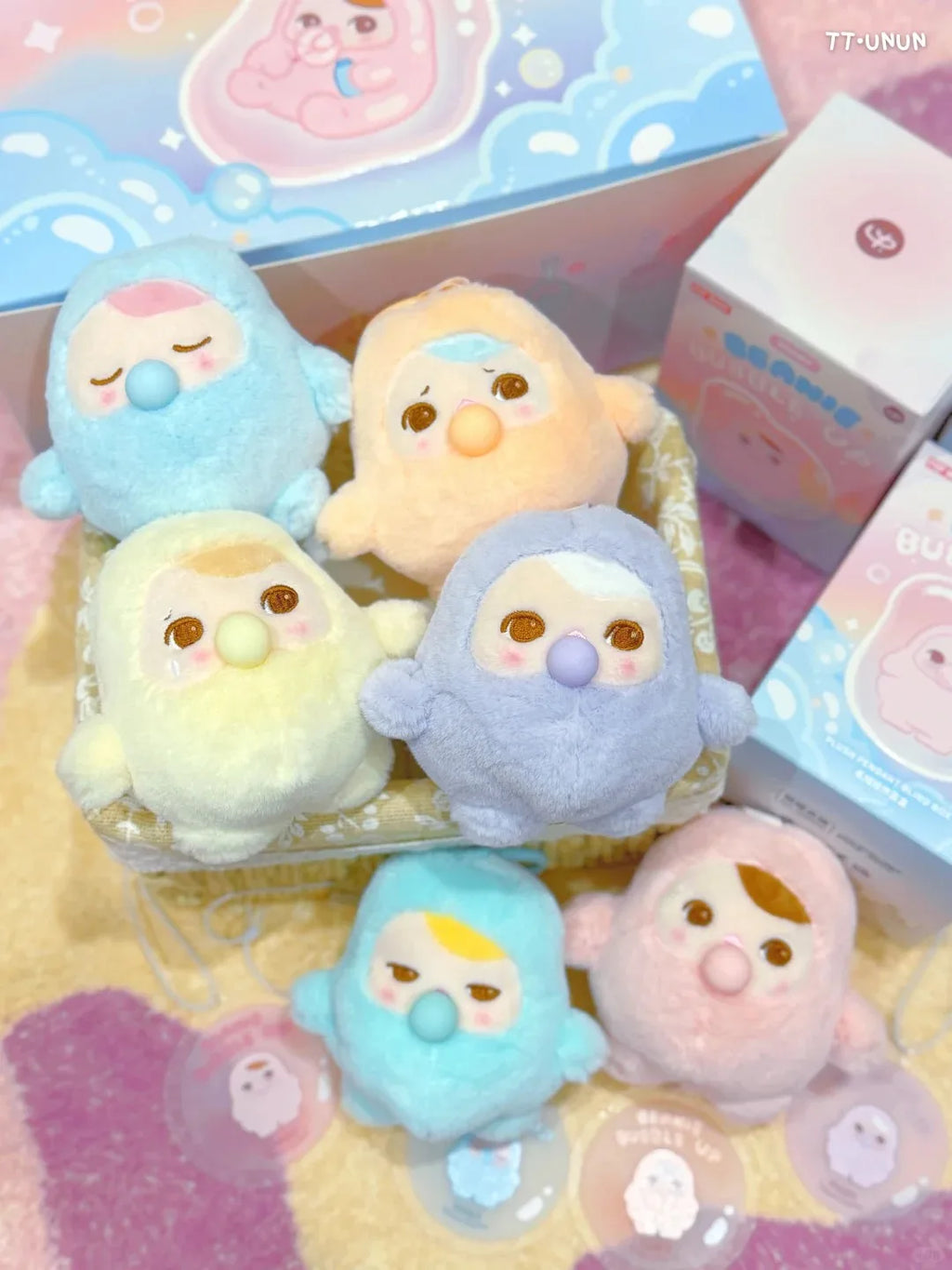 POP MART Original Pucky Beanie Bubble Up Series Blind Box Cute Bag Decor Pendant Doll Gift Mystery Box Toy customized Keychain