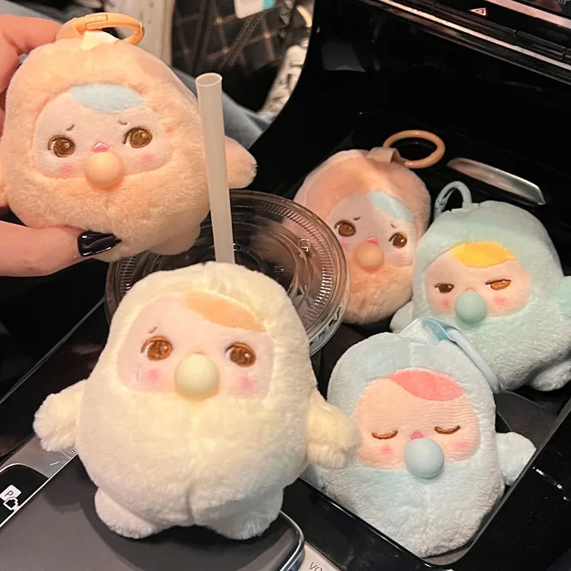 Genuine Pucky Bean Bubble Series Plush Pendant Blind Box Fashion Decoration Trend Pendant Toy Mystery Box Kids Kawaii Toy Gift