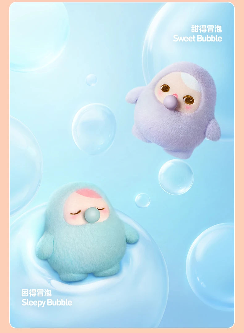 Genuine POP MART Pucky Bean Bubble Up Series Pendant Blind Box Trendy Toy Bag Pendant Decoration Cute Friends Gift Companion