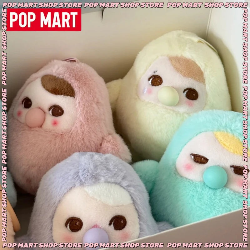 In Stock Genuine Pop Mart Pucky Bean Bubble Series Blind Box Cute Vinyl Plush Pendant Kawaii Pucky Mystery Box Birthday Gifts