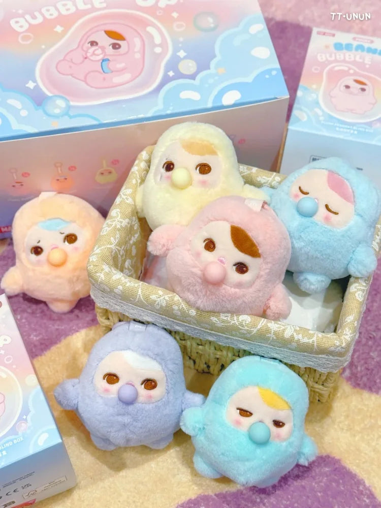 In Stock Genuine Pop Mart Pucky Bean Bubble Series Blind Box Cute Vinyl Plush Pendant Kawaii Pucky Mystery Box Birthday Gifts