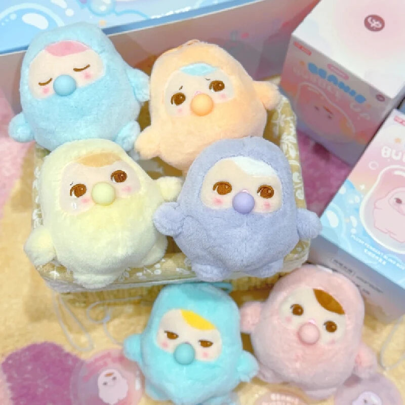 Genuine POP MART Pucky Bean Bubble Up Series Pendant Blind Box Trendy Toy Bag Pendant Decoration Cute Friends Gift Companion