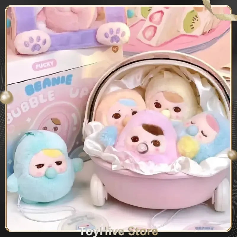 POP MART PUCKY BEANIE BUBBLE UP SERIES-Plush Pendant Blind Box Mystery Box Guess Bag Toys Doll Cute Anime Figure Desktop Ornamen