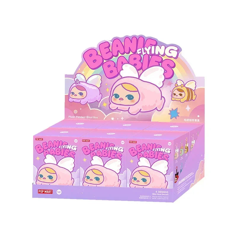 New Genuine POP MART PUCKY BEANIE BABIES FLYING Series Blind Box Guess Bag Ornament Home Decor Desktop Cute Toys Christmas Gift
