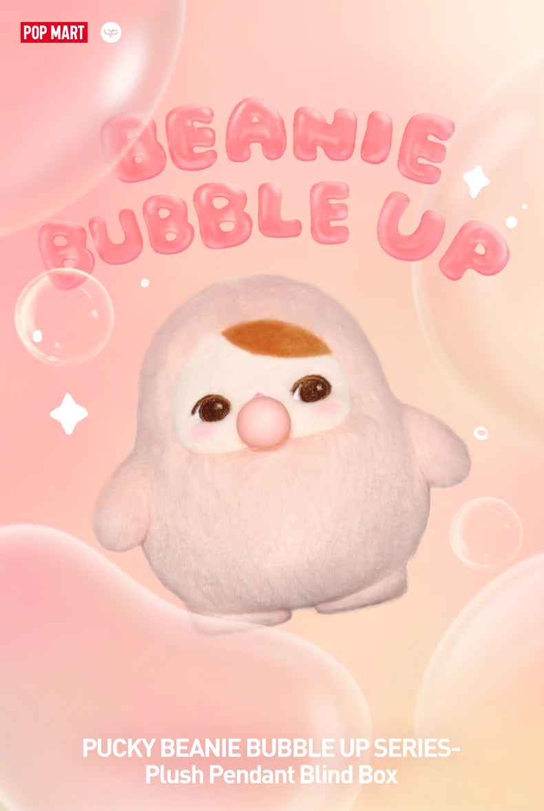 POP MART PUCKY BEANIE BUBBLE UP SERIES-Plush Pendant Trendy Blind Random Box Toys Mystery Box Guess Bag Action Figure Surprise